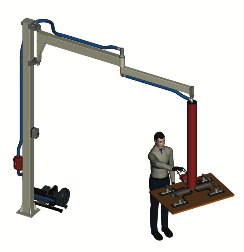 Vakuový hadicový manipulátor pro manipulaci s deskami VHM-057